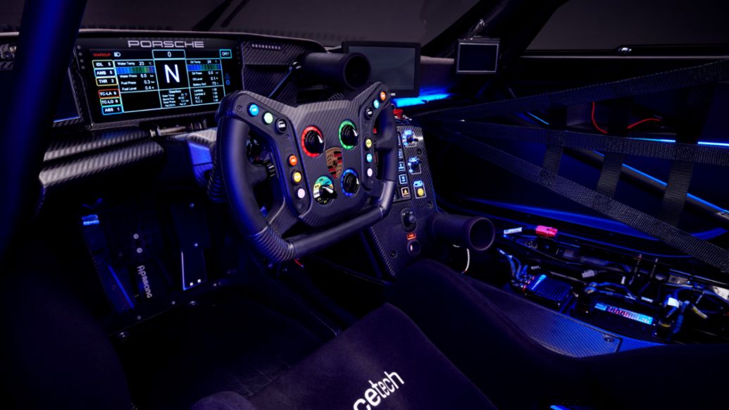 Cockpit do Porsche 911 GT3 R rennsport