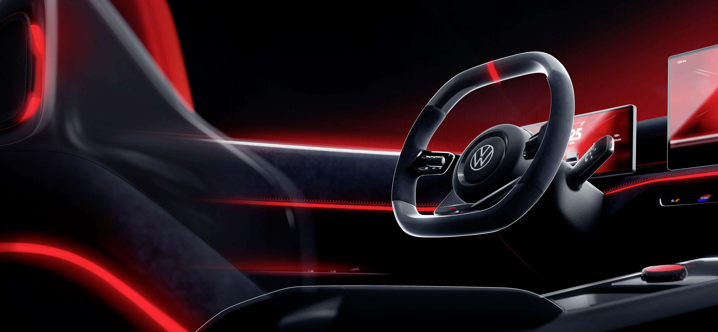O ID. GTI Concept, apresentado em 2023, tornou explícita a passagem da ideia GTI para uma arquitetura elétrica compacta.