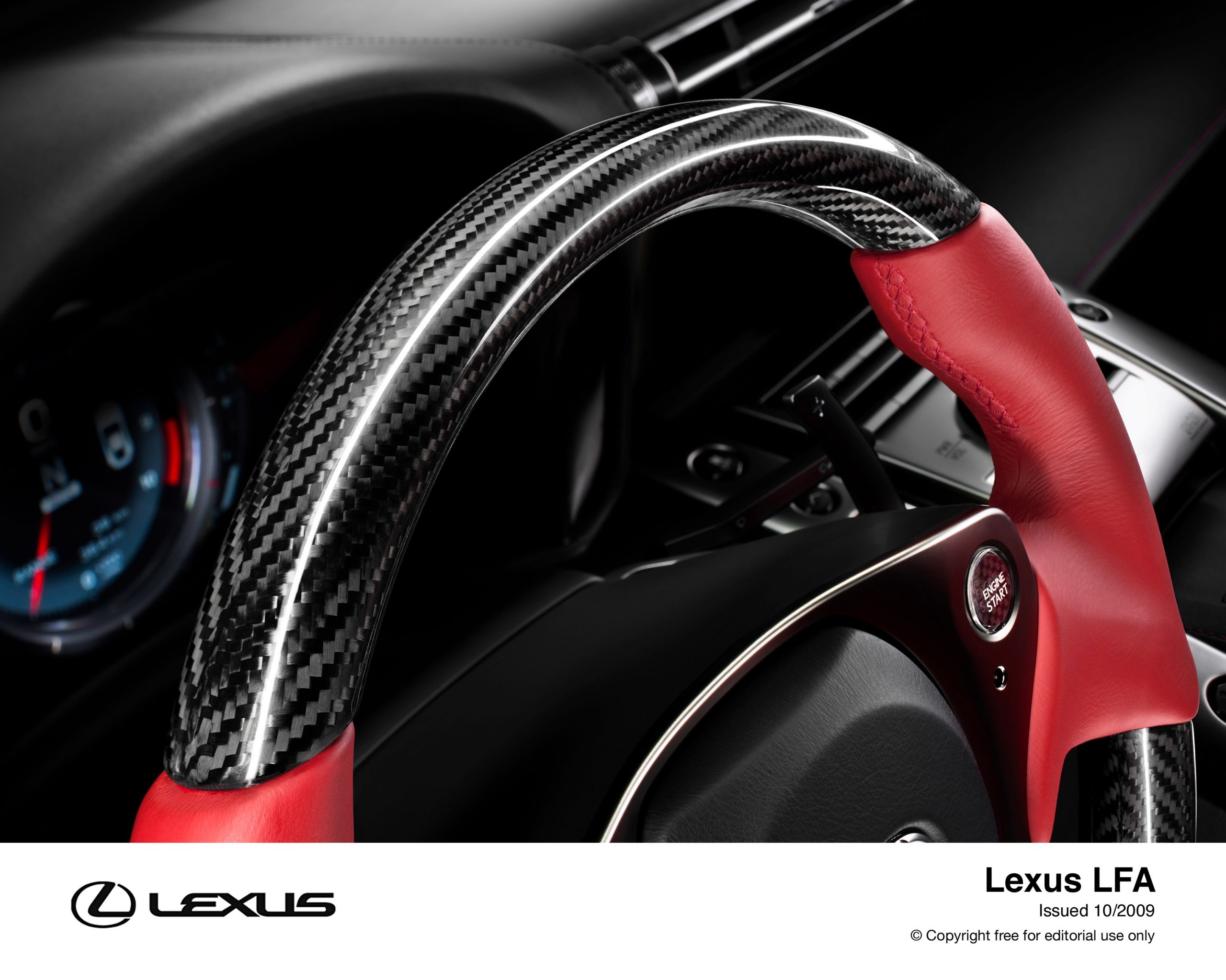 Banco e materiais interiores do Lexus LFA