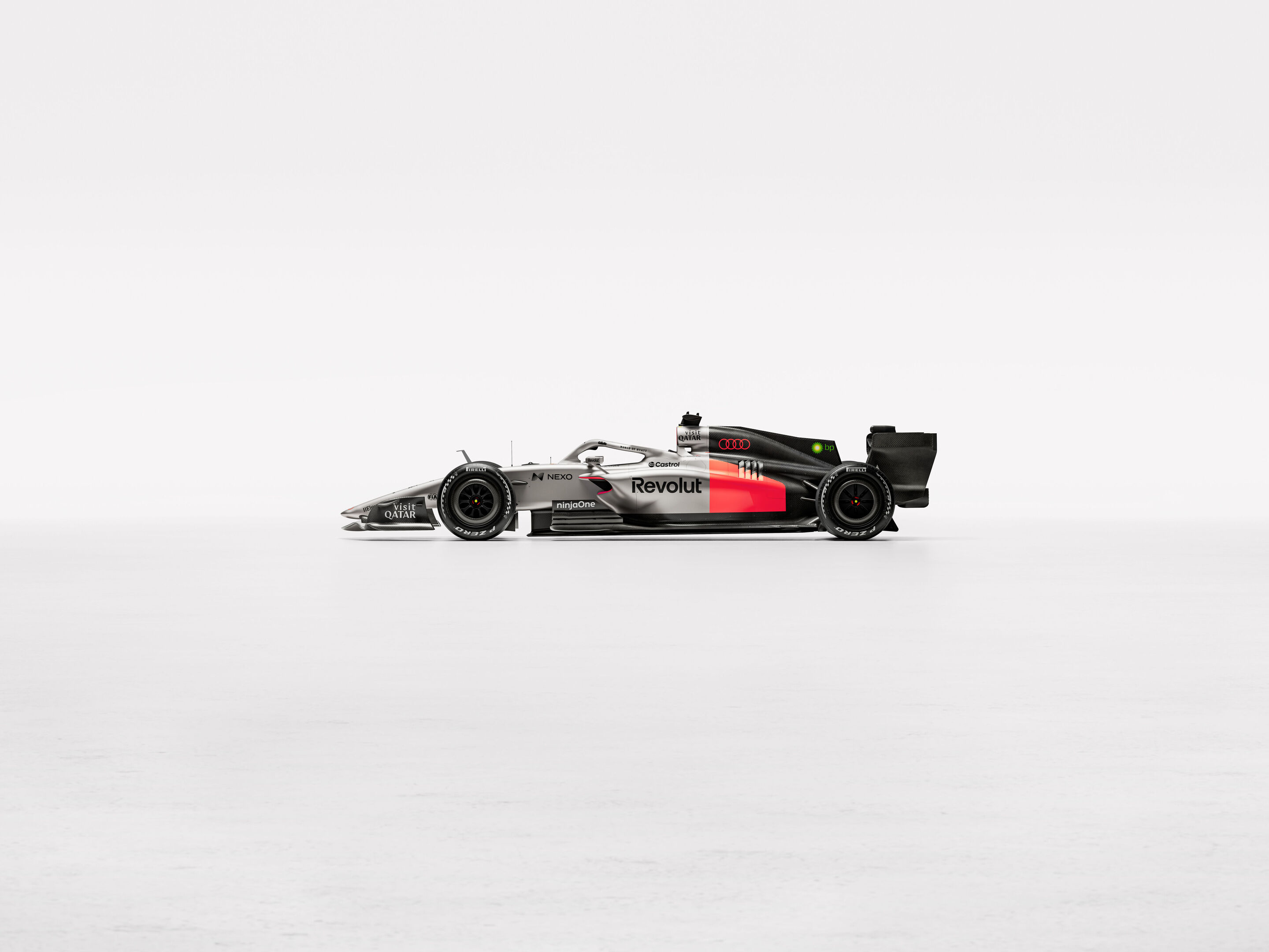 Audi R26, fotografia de estúdio do programa de Fórmula 1 de 2026.
